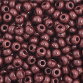 11/0 Preciosa Seed Beads Opaque Dark Brown #34926